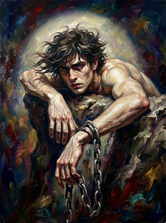 peinture huile sur toile faite sur commande - PORTRAIT ETRANGE
