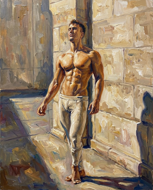 peinture huile sur toile faite sur commande - PORTRAIT DANCER