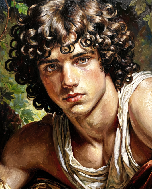 peinture huile sur toile faite sur commande - PORTRAIT ADONIS