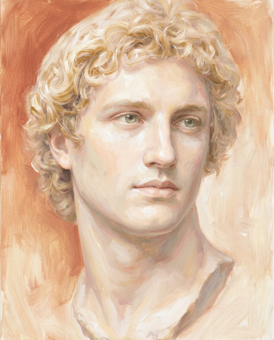 peinture huile sur toile faite sur commande - PORTRAIT APPOLON