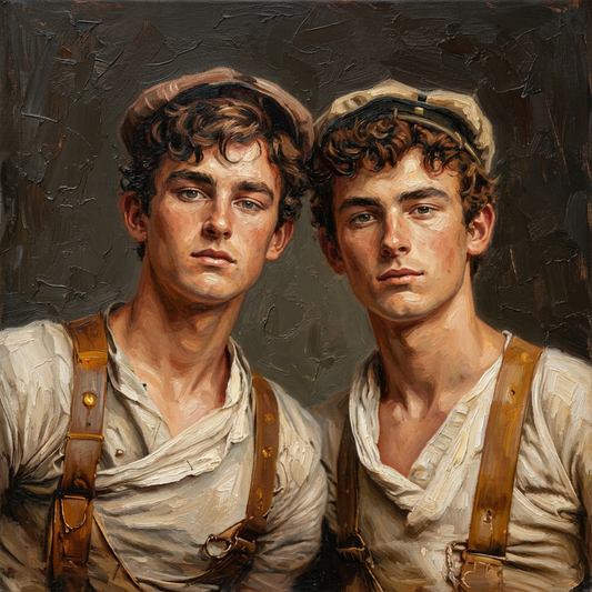 peinture huile sur toile faite sur commande - PORTRAIT LOVERS