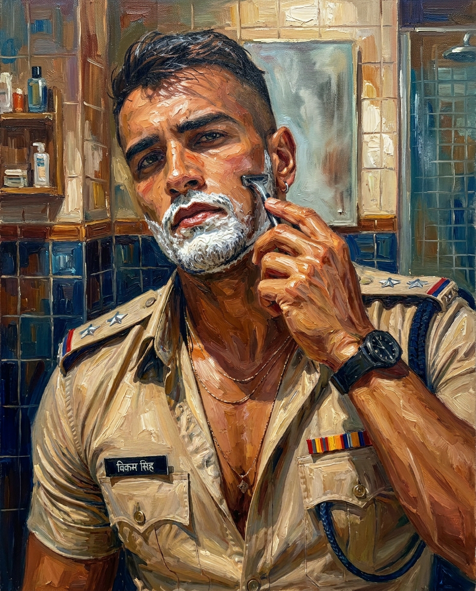 peinture huile sur toile faite sur commande - PORTRAIT FOR MEN