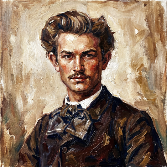 peinture huile sur toile faite sur commande - PORTRAIT MONSIEUR