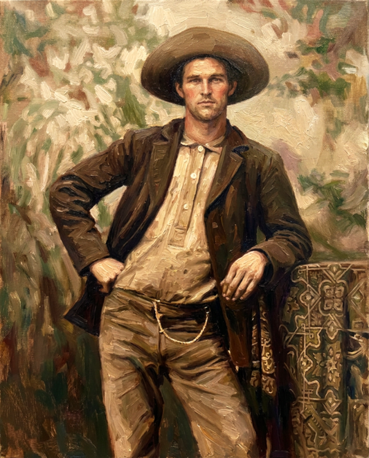 peinture huile sur toile faite sur commande - PORTRAIT JOHNNY