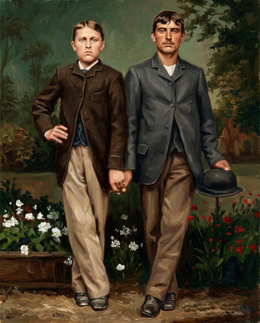 peinture huile sur toile faite sur commande - PORTRAIT LOVERS