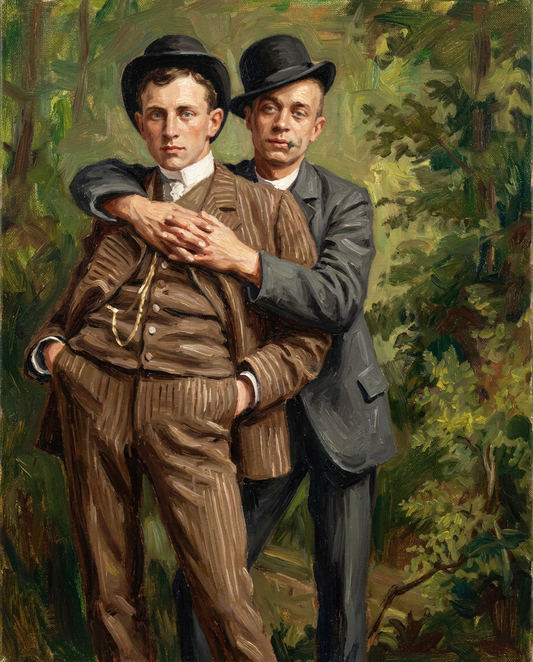peinture huile sur toile faite sur commande - PORTRAIT LOVERS
