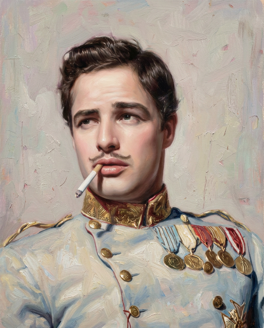 peinture huile sur toile faite sur commande - PORTRAIT MARLON