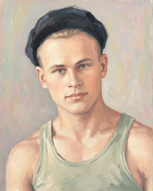 peinture huile sur toile faite sur commande - PORTRAIT MIGNON