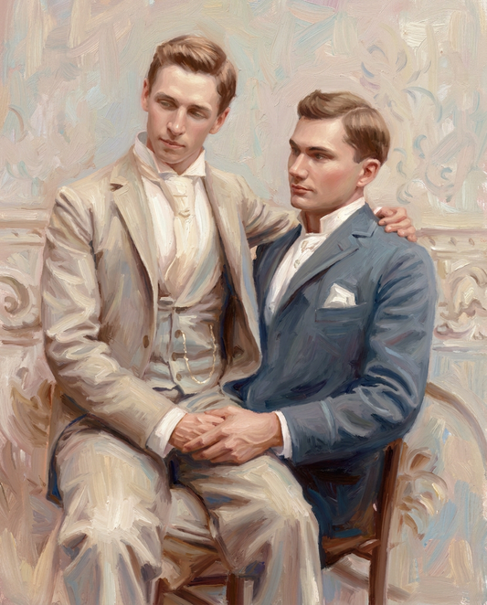 peinture huile sur toile faite sur commande - PORTRAIT LOVERS