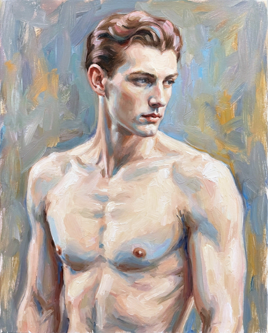 peinture huile sur toile faite sur commande - PORTRAIT BOGOSSE