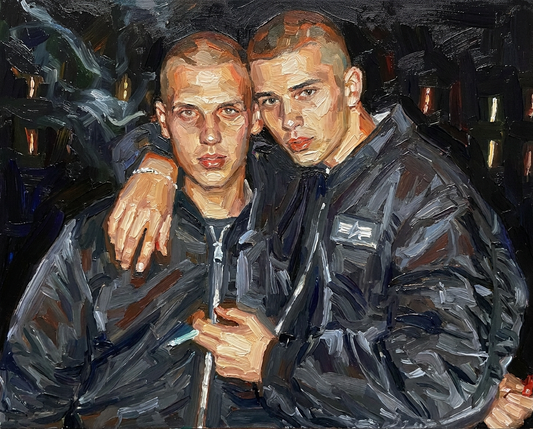 peinture huile sur toile faite sur commande - PORTRAIT SKIN
