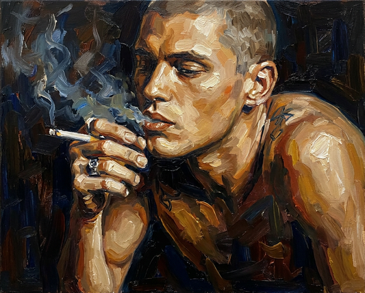 peinture huile sur toile faite sur commande - PORTRAIT SKIN