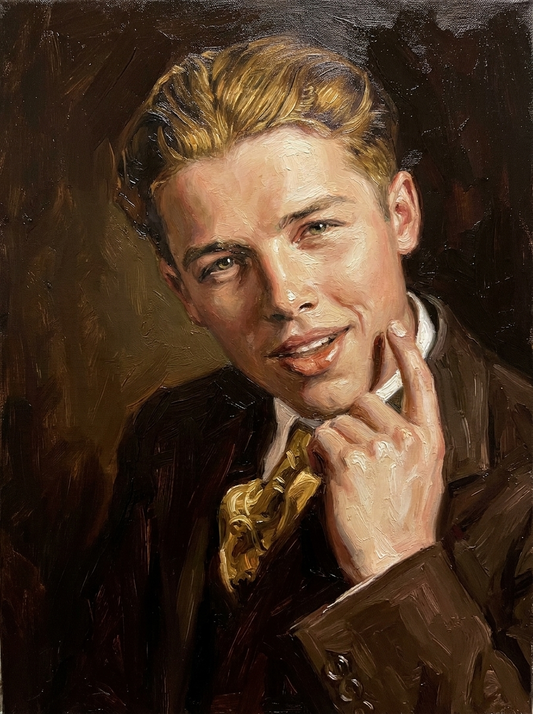 peinture huile sur toile faite sur commande - PORTRAIT MIGNON