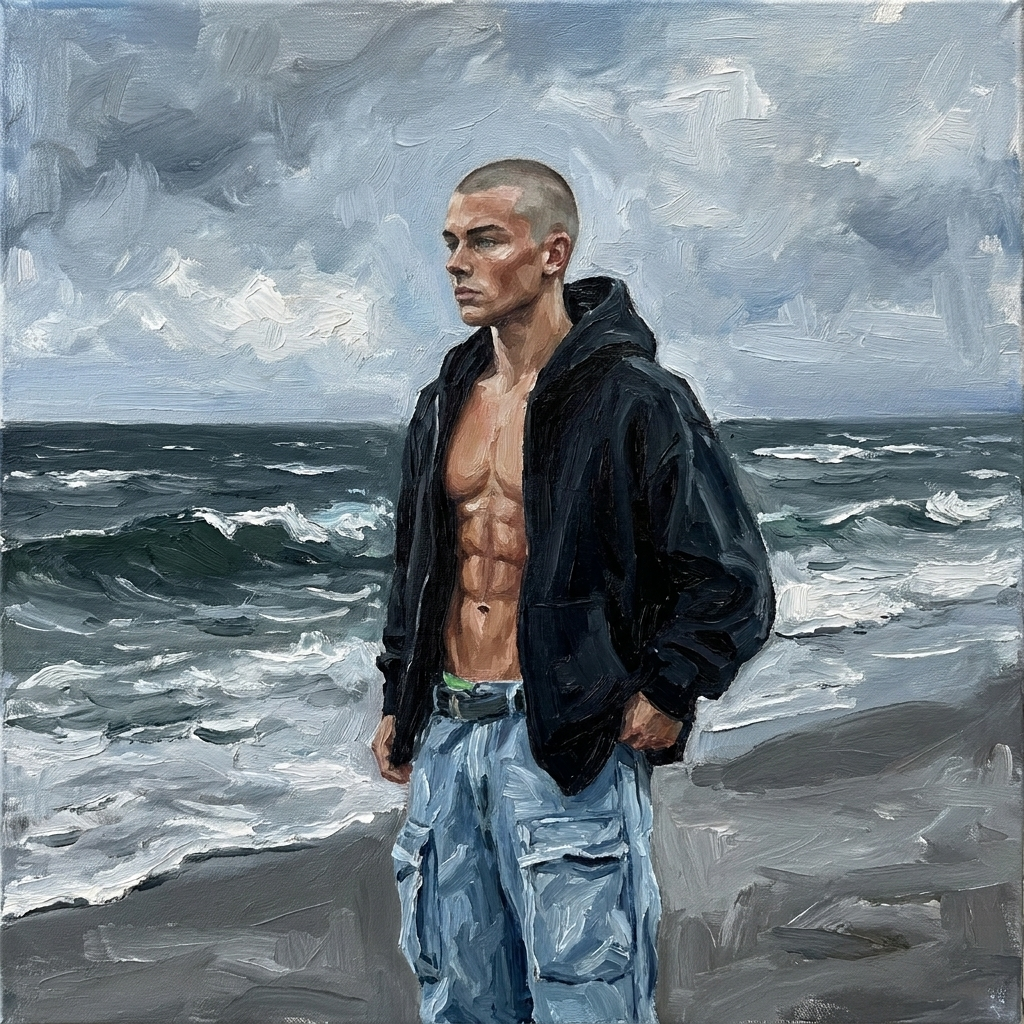 peinture huile sur toile faite sur commande - PORTRAIT BOGOSSE