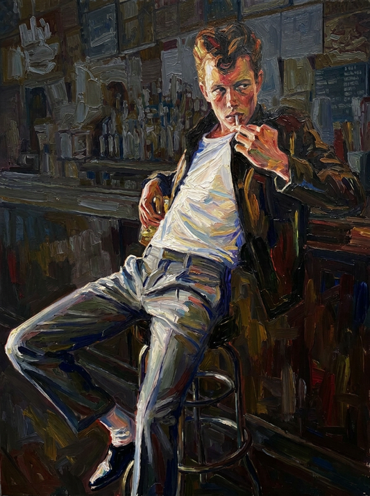 peinture huile sur toile faite sur commande - PORTRAIT BOGOSSE ZAZOU