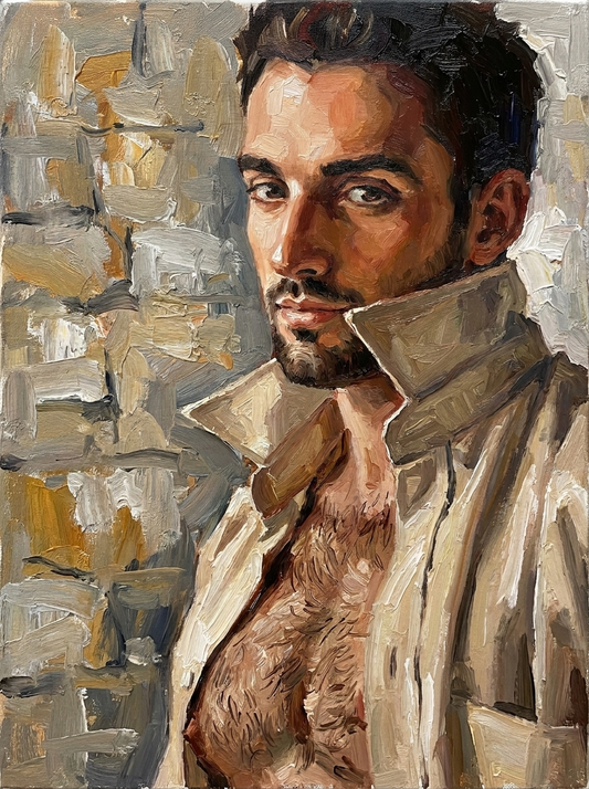 peinture huile sur toile faite sur commande - PORTRAIT PECS