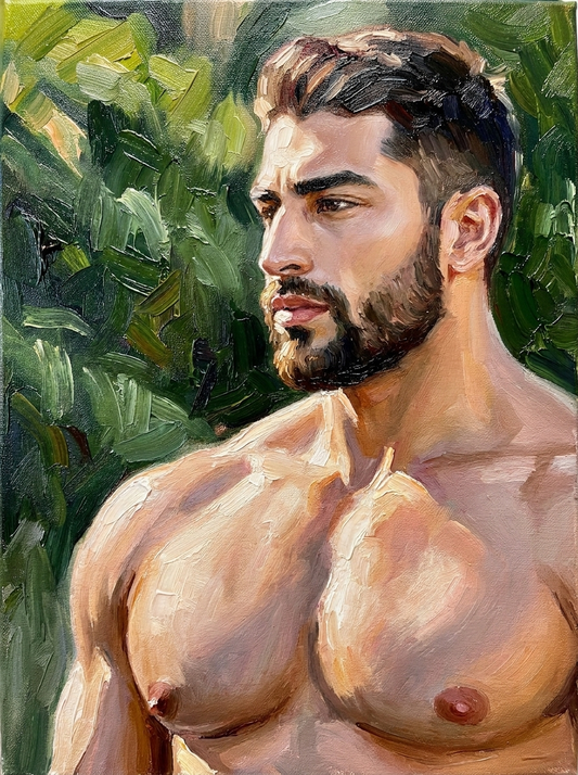 peinture huile sur toile faite sur commande - PORTRAIT PECS