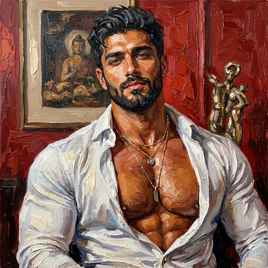 peinture huile sur toile faite sur commande - PORTRAIT BOGOSSE