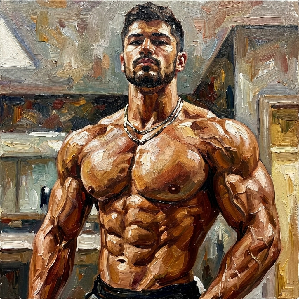 peinture huile sur toile faite sur commande - PORTRAIT BOGOSSE
