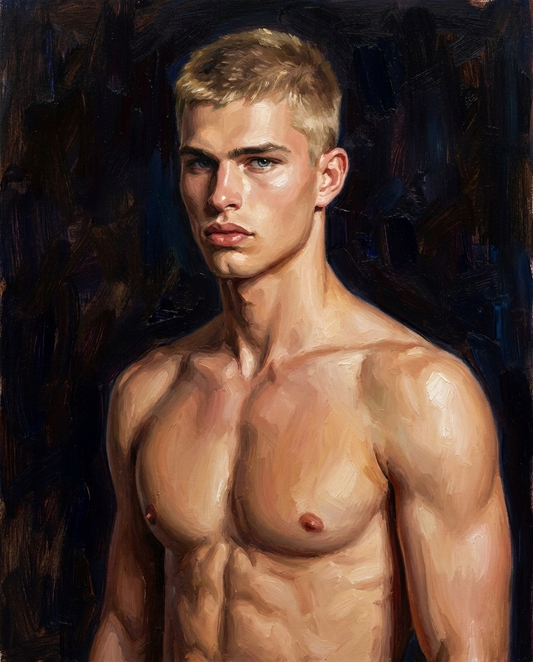 peinture huile sur toile faite sur commande - PORTRAIT BOGOSSE