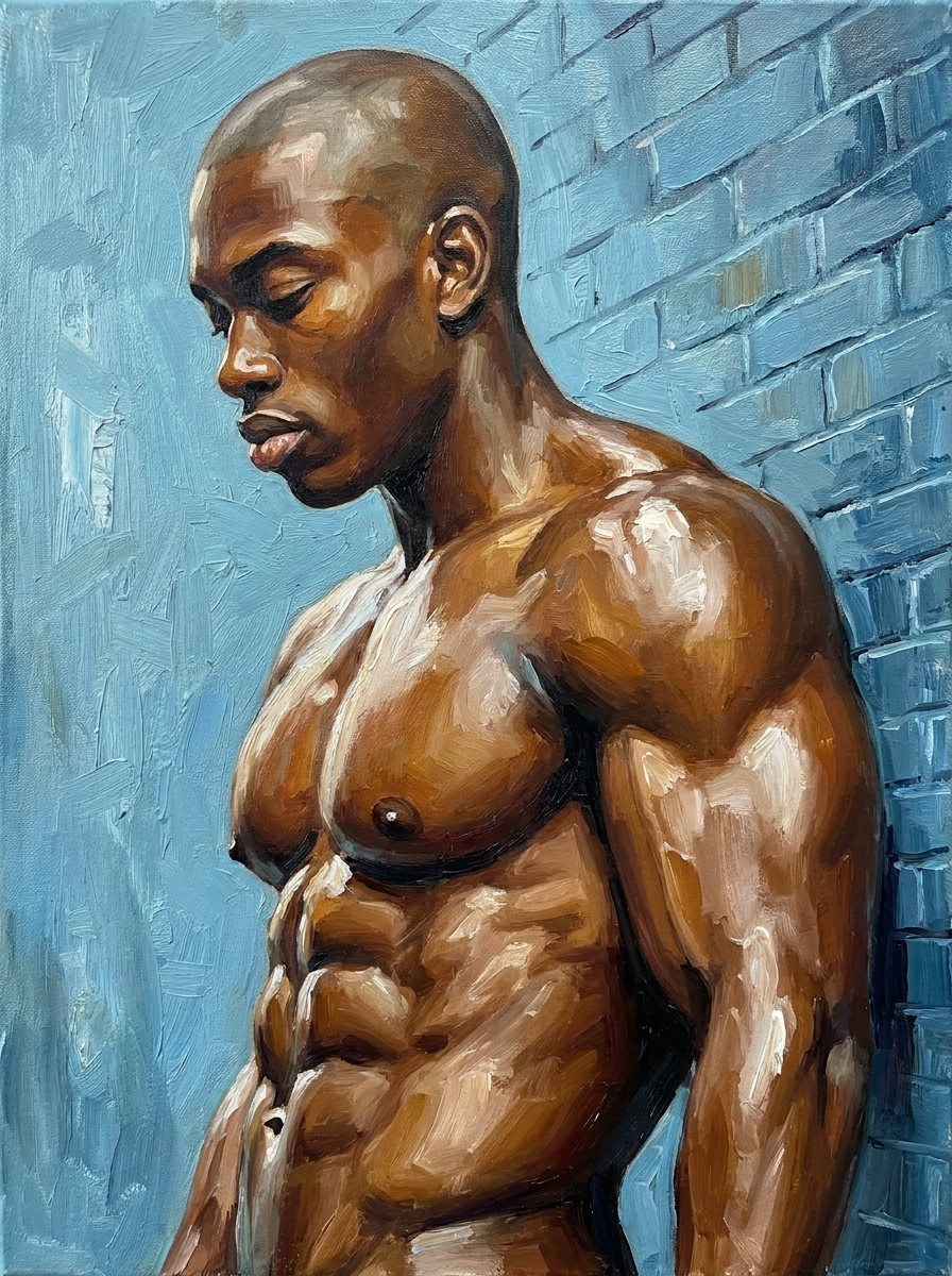 peinture huile sur toile faite sur commande - PORTRAIT BOGOSSE