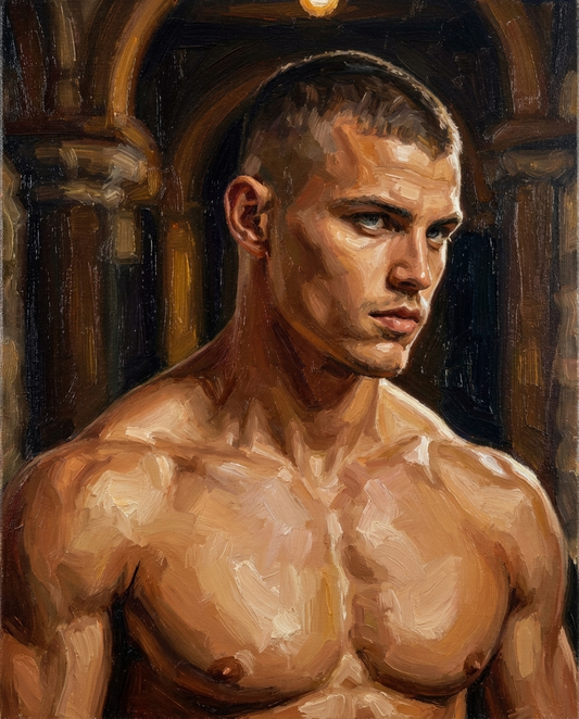 peinture huile sur toile faite sur commande - PORTRAIT BOGOSSE