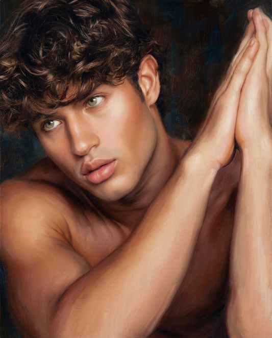 peinture huile sur toile faite sur commande - PORTRAIT BOGOSSE