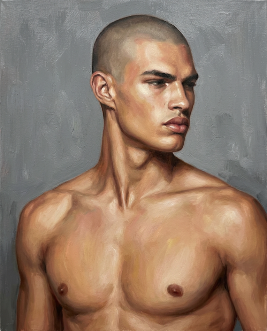 peinture huile sur toile faite sur commande - PORTRAIT BOGOSSE