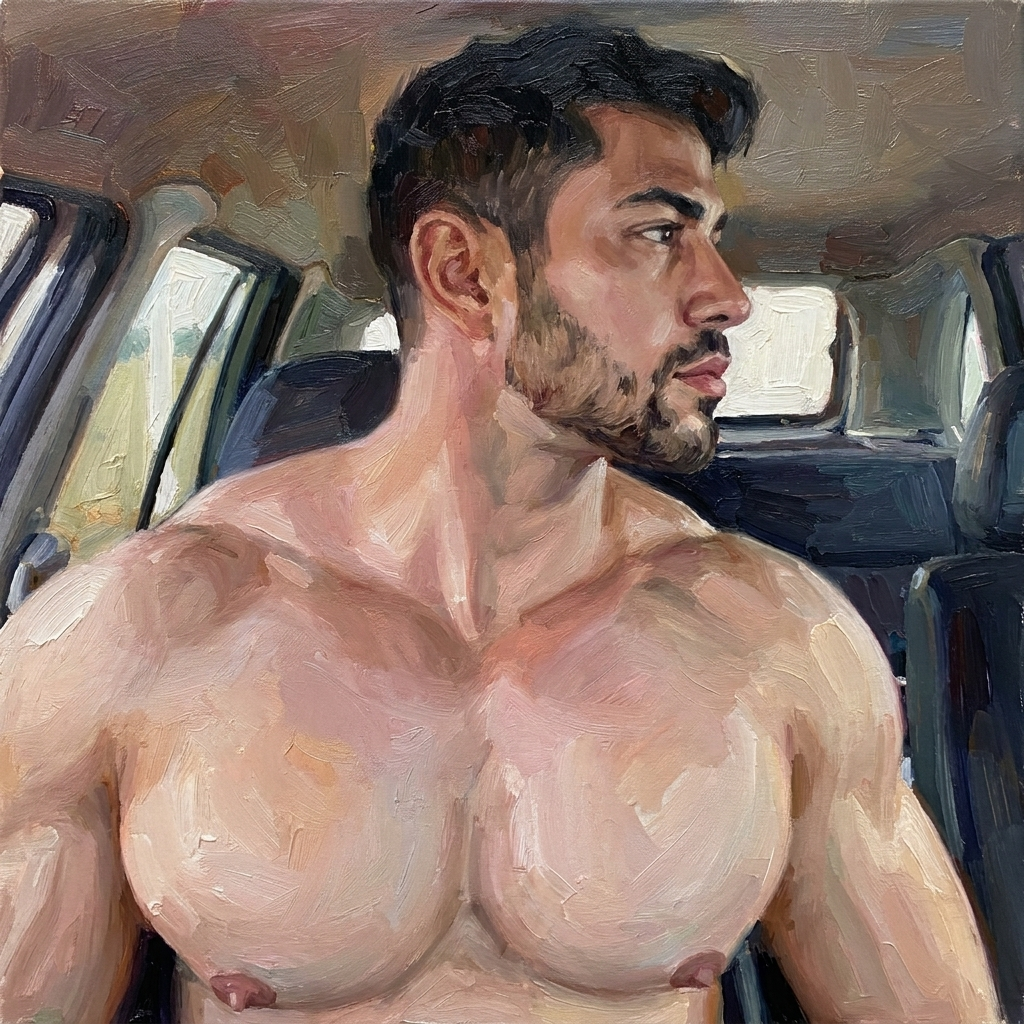 peinture huile sur toile faite sur commande - PORTRAIT BOGOSSE