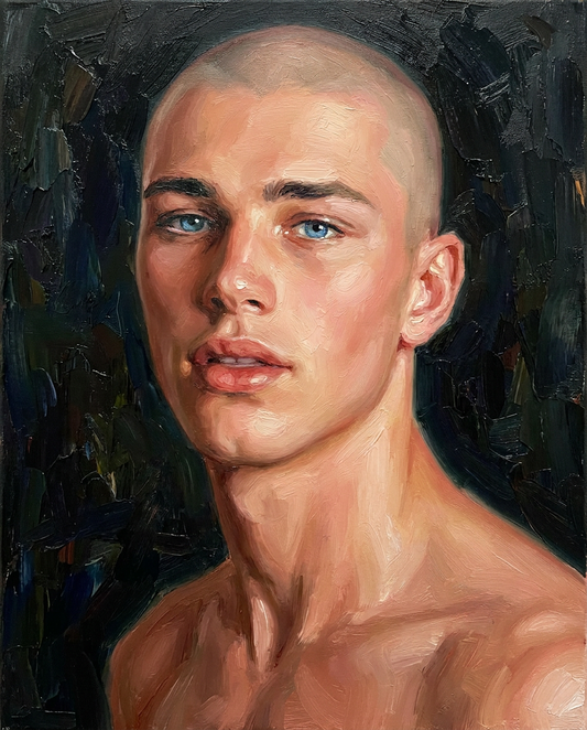 peinture huile sur toile faite sur commande - PORTRAIT BOGOSSE