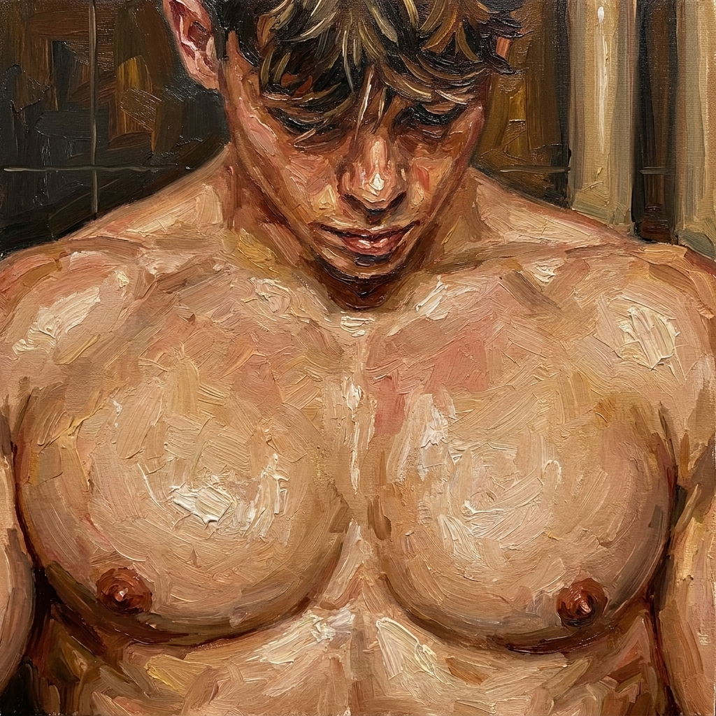 peinture huile sur toile faite sur commande - PORTRAIT BOGOSSE PECS
