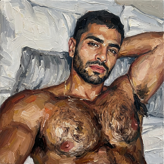 peinture huile sur toile faite sur commande - PORTRAIT BOGOSSE PECS