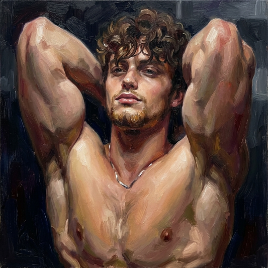 peinture huile sur toile faite sur commande - PORTRAIT BOGOSSE PECS