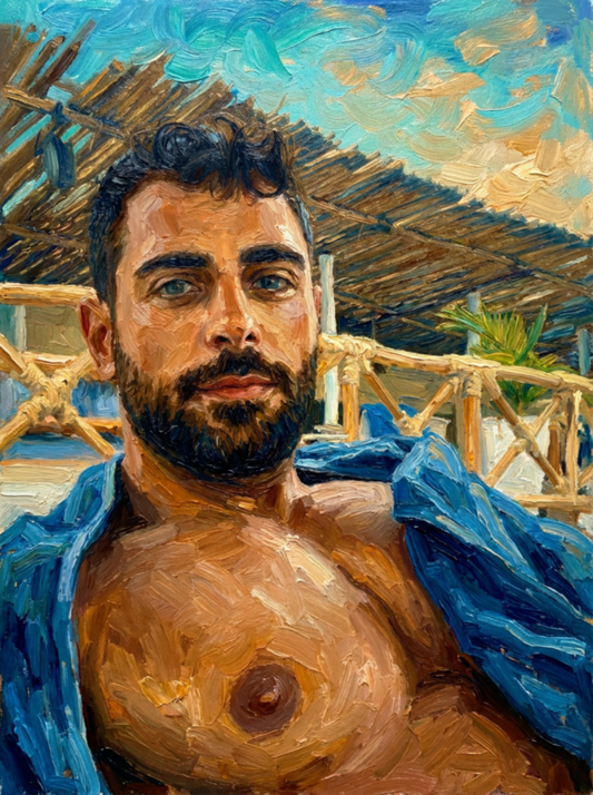 peinture huile sur toile faite sur commande - PORTRAIT PECS