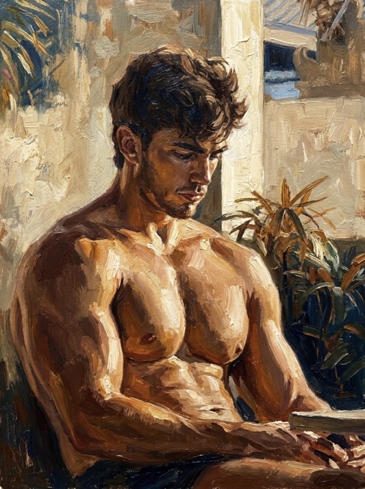peinture huile sur toile faite sur commande - PORTRAIT PECS