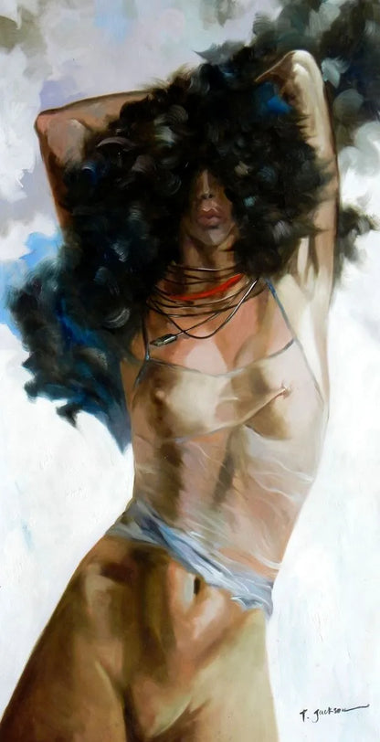 art-moderne-portrait-erotique-feminin-femme-nue-peinture-huile-toile