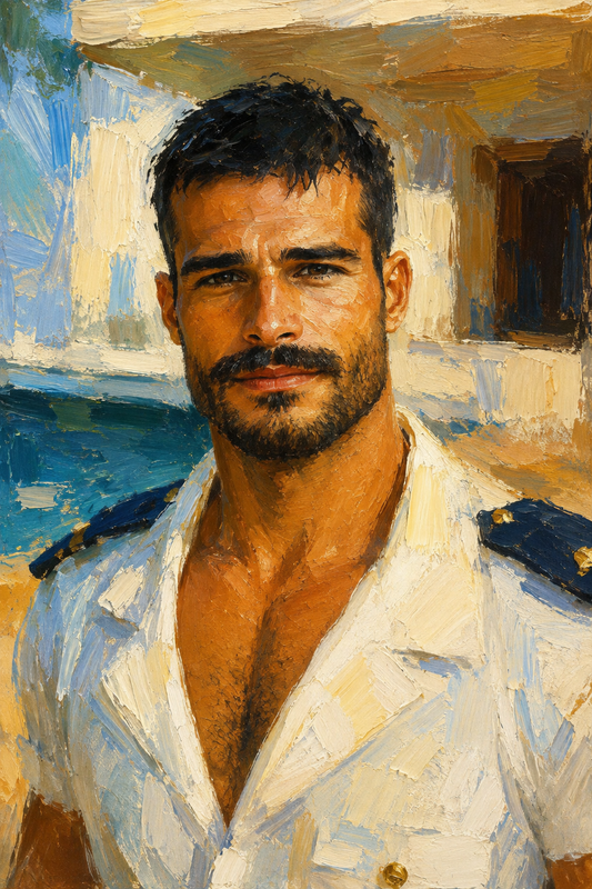 peinture huile sur toile faite sur commande - PORTRAIT AUTRE MONDE