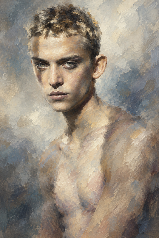 peinture huile sur toile faite sur commande - PORTRAIT BOGOSSE INCONNU