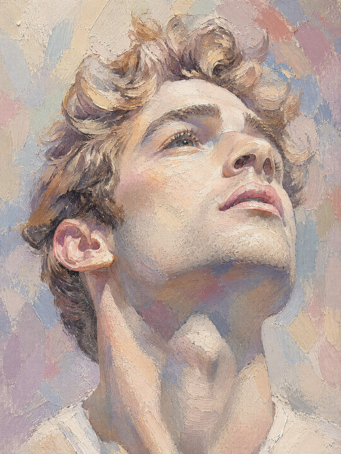 peinture huile sur toile faite sur commande - PORTRAIT BOGOSSE AUTRE TEMPS GAY