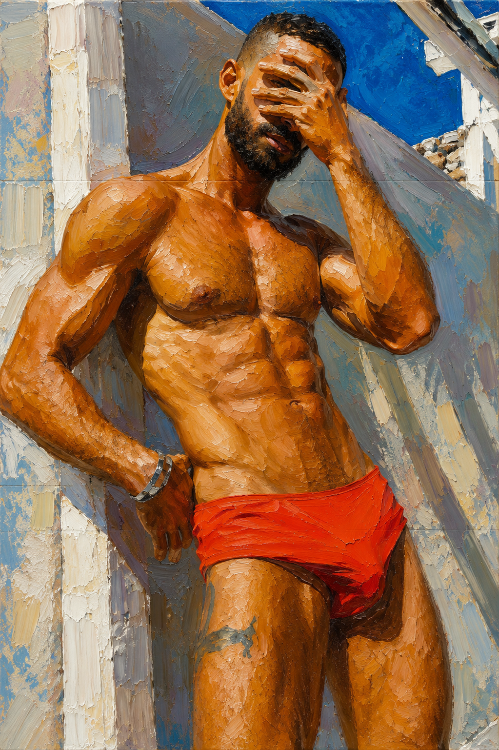 peinture huile sur toile faite sur commande - PORTRAIT BOGOSSE