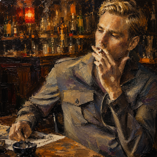 peinture huile sur toile faite sur commande - PORTRAIT BOGOSSE AUTRE TEMPS