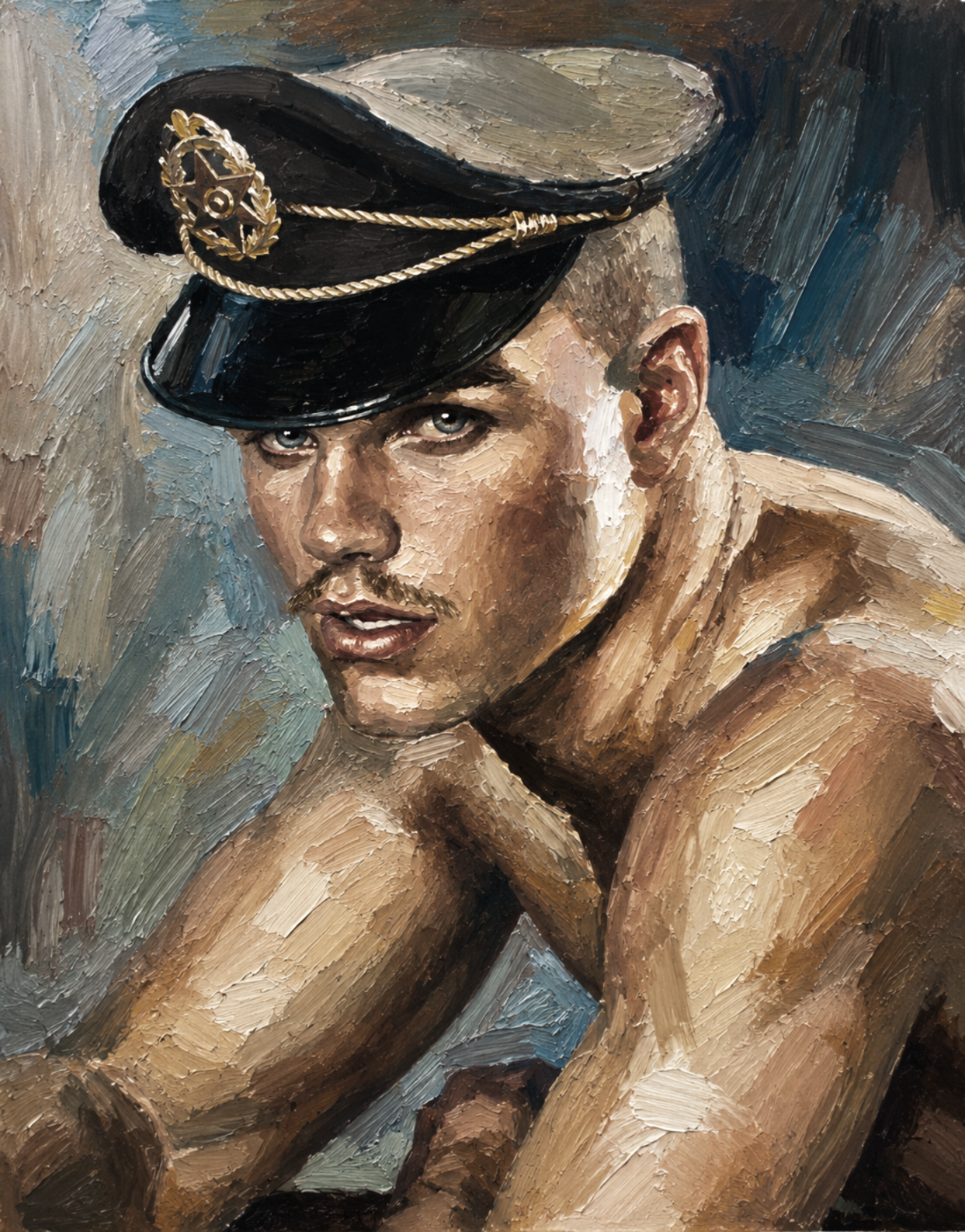 peinture huile sur toile faite sur commande - PORTRAIT BOGOSSE