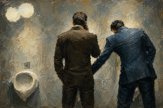 peinture huile sur toile faite sur commande - PORTRAIT HOMMES GAY CRUISING