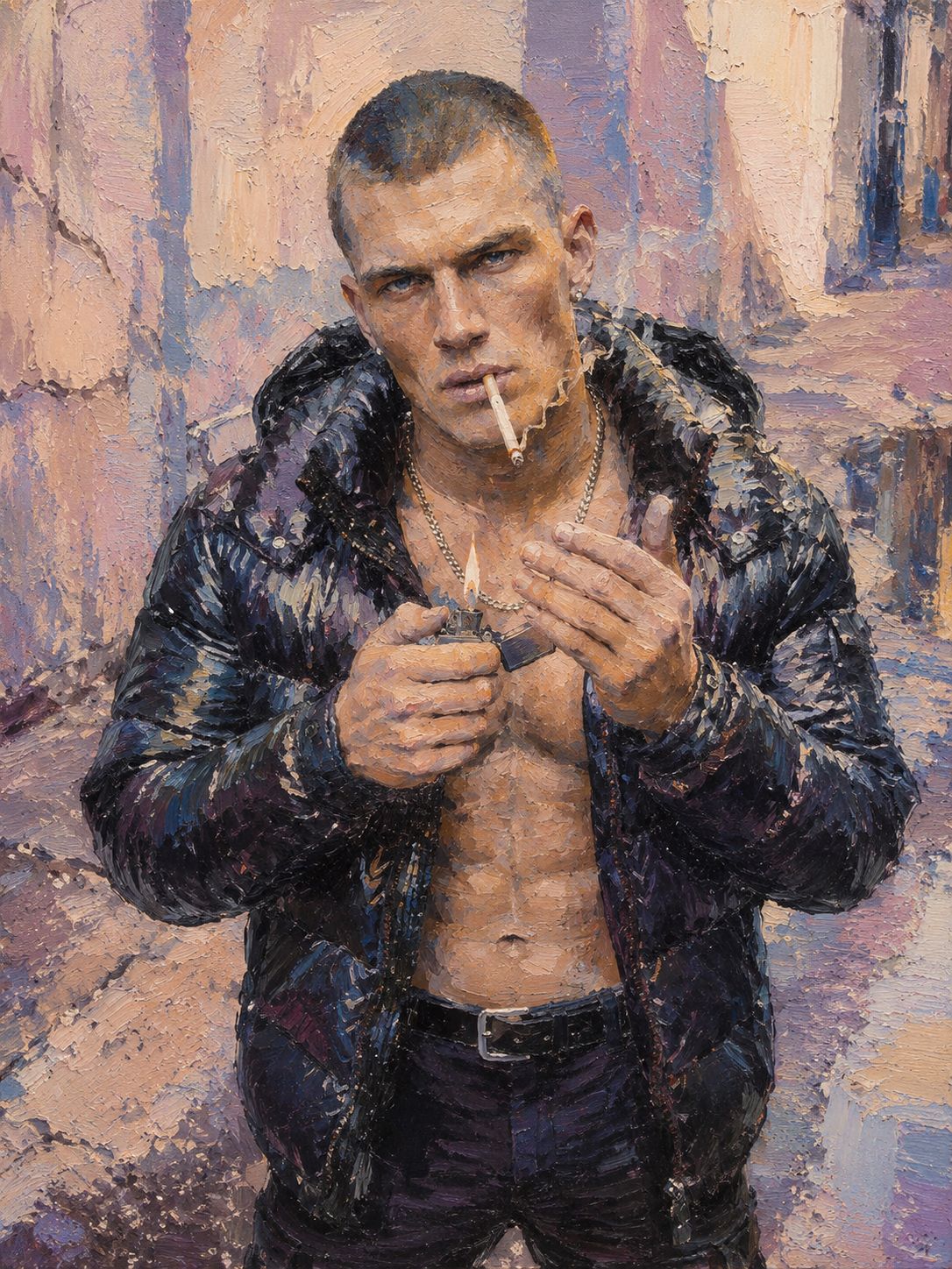 peinture huile sur toile faite sur commande - PORTRAIT BOGOSSE