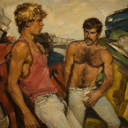 peinture huile sur toile faite sur commande - PORTRAIT JEUNE HOMMES