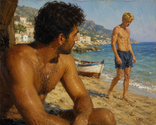 peinture huile sur toile faite sur commande - PORTRAIT REGARD