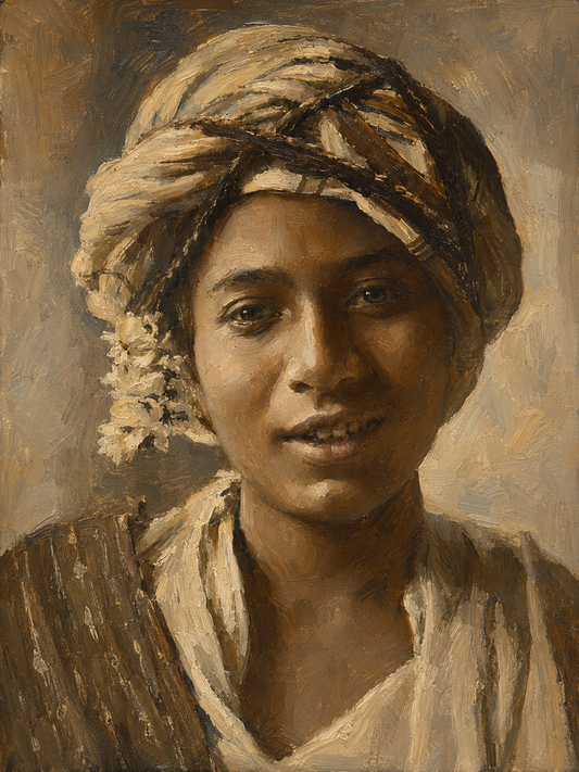 peinture huile sur toile faite sur commande - PORTRAIT AUTRE MONDE