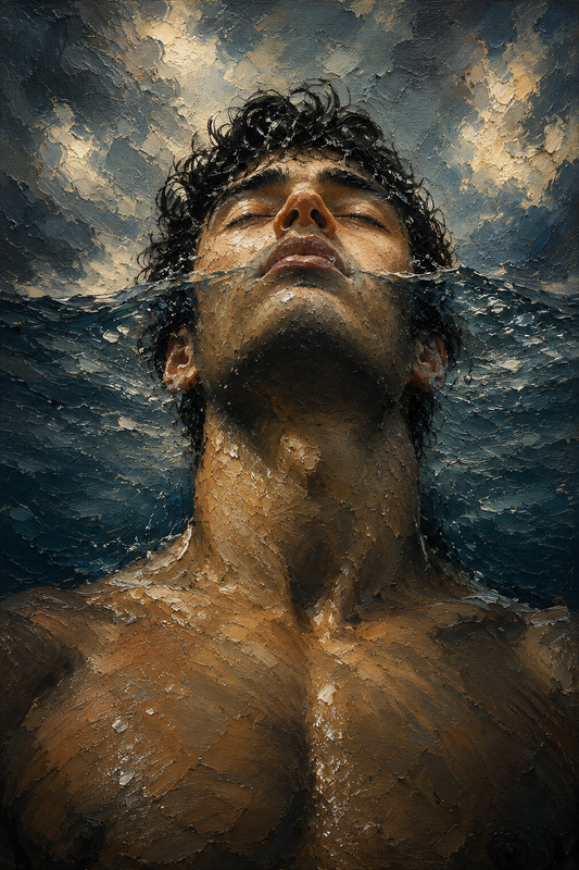 peinture huile sur toile faite sur commande - PORTRAIT HORD DE L'EAU