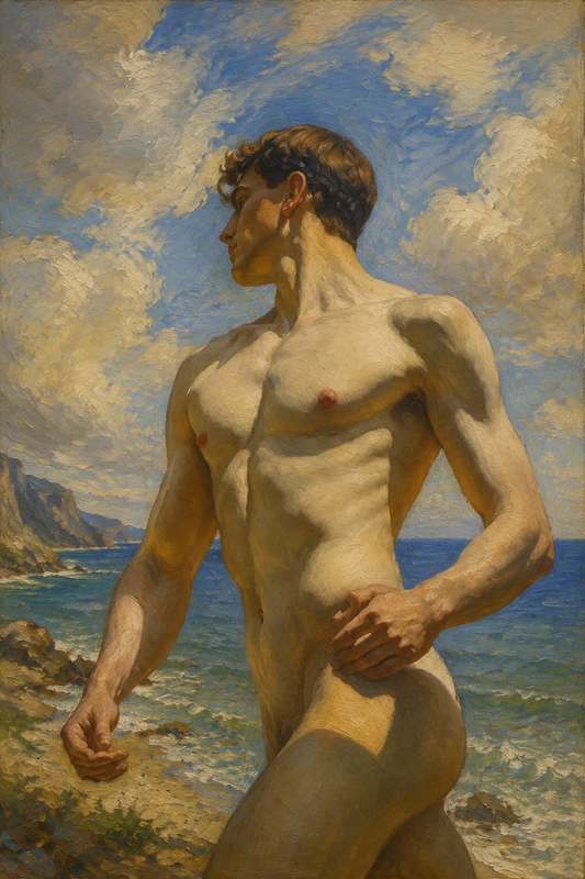peinture huile sur toile faite sur commande - PORTRAIT PLAGE