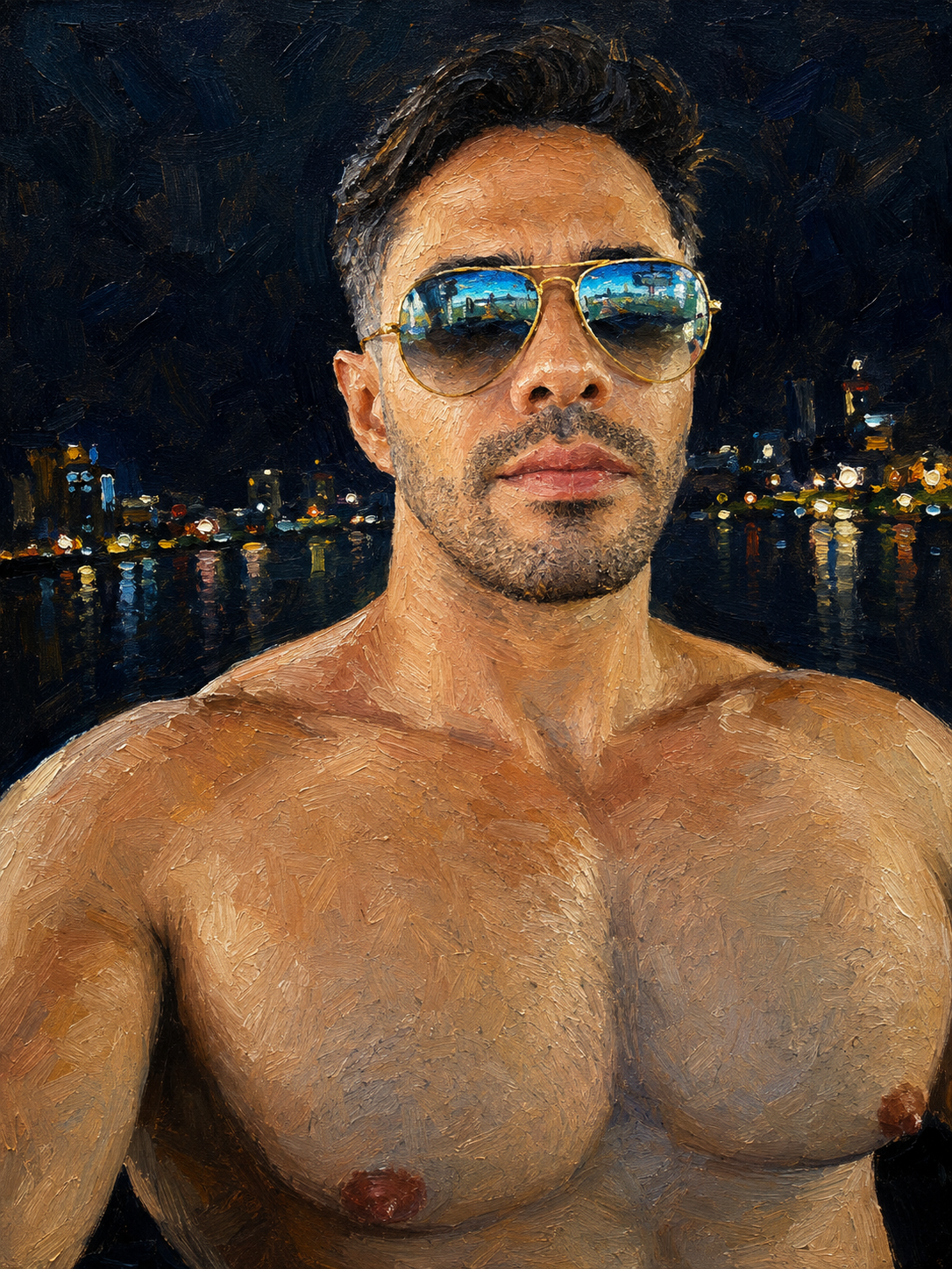 peinture huile sur toile faite sur commande - PORTRAIT BOGOSSE